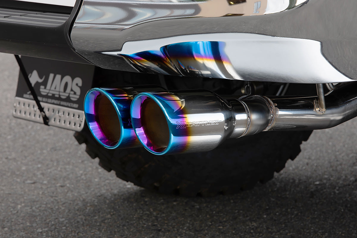 JAOS BATTLEZ MUFFLER ZS-2TC TITANIUM COLOR TAIL FOR TOYOTA HILUX SURF 125 B701098TC