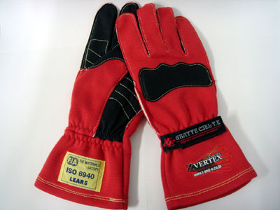 CAR MAKE T&E VERTEX RACING GLOVES RED LL FOR  CARMAKETE-02920