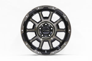 JAOS ADAMASBL5 17X7.5J 40 5H114.3 SMOKE POLISH BLACK WHEEL FOR MITSUBISHI DELICA D:5 B900C776SPB