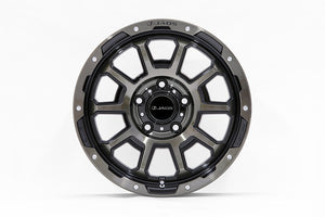 JAOS ADAMASBL5 17X7.5J 44 5H127 SMOKE POLISH BLACK WHEEL FOR JEEP WRANGLER JK B900E775SPB