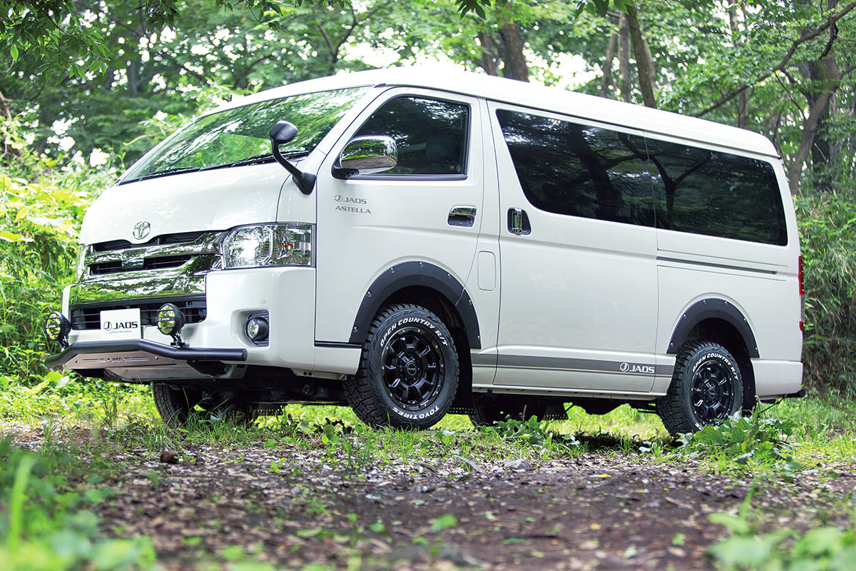 JAOS ADAMASBL5 16X6.5J 38 6H139.7 MATTE POLISH BLACK WHEEL FOR TOYOTA HIACE 200 B901665MPB