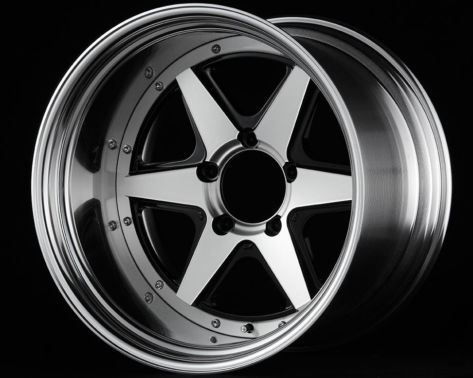 FABULOUS BARONE XR-6 2PC 19X9.5 15 6x139.7 BLACK POLISH FABULOUS-00002