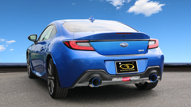 GANADOR VERTEX SPORTS EXHAUST BLUE TIP FOR TOYOTA GR86 ZD8 SUBARU BRZ ZD8 FA24 GDS-415TBL