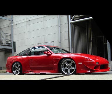 CAR MAKE T&E [VERTEX RIDGE] RPS13 RS13 180SX (ONE EIGHTY) BUMPER CANARD LEFT AND RIGHT SET FOR  CARMAKETE-02184