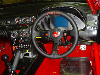 CAR MAKE T&E VERTEX STEERING WHEEL 90DEEP (VERTEX STEERING WHEEL BLACK LEATHER 90DEEP ORIGINAL) FOR  CARMAKETE-03036