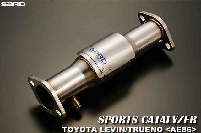 7*d様 SARD スポーツ触媒　AE86 SARD SPORTS CATALYZER For TOYOTA LEVIN TRUENO AE86 89032 - Black