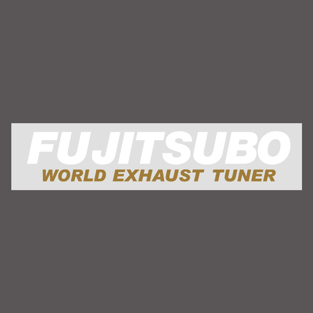 FUJITSUBO WORLD EXHAUST TUNER WHITE STICKER 011-38202