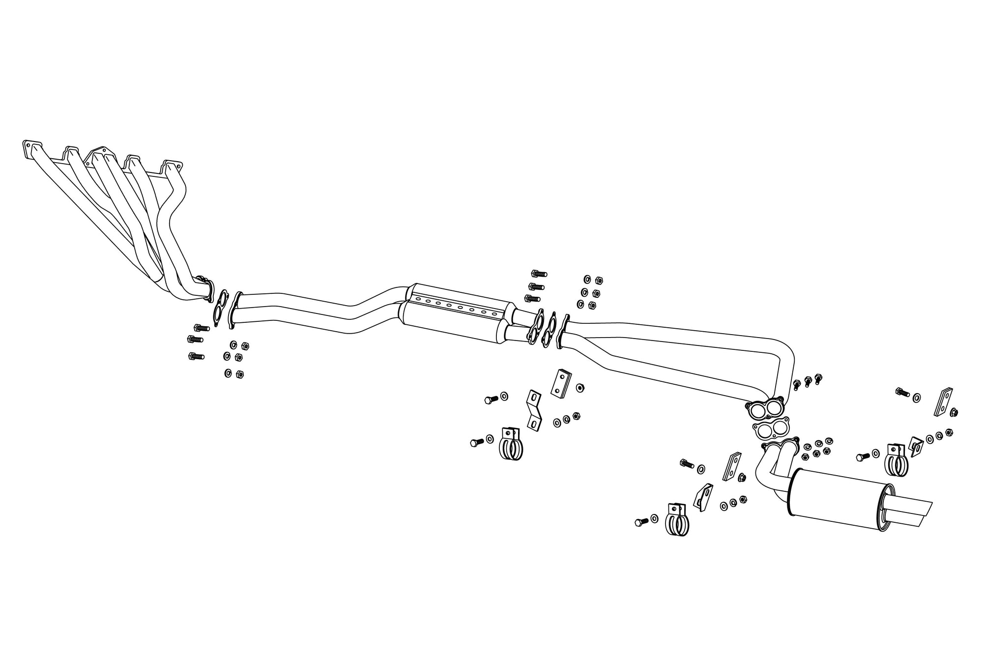 FUJITSUBO EXH PERFORMANCE UNIT (LEGALIS) For FAIRLADY Z 2-SEATER S30 050-15415