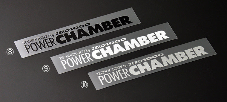 ZERO1000 POWER CHAMBER STICKER BLACK 702-A019