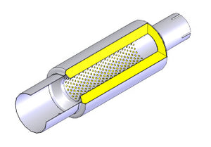 REINHARD CANNONBALL UNIVERSAL MUFFLER 01 SINGLE STAINLESS EXHAUST 01SR 115-145-76