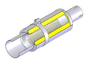 REINHARD CANNONBALL UNIVERSAL MUFFLER 01 SINGLE TITANIUM EXHAUST 01SRTI 100-130-60