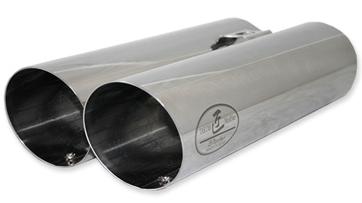 REINHARD CANNONBALL UNIVERSAL MUFFLER 02 DUAL WITH INNER SILENCER STAINLESS EXHAUST 02SRI