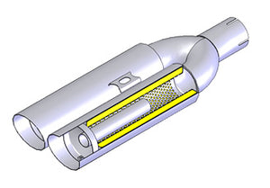 REINHARD CANNONBALL UNIVERSAL MUFFLER 02 DUAL WITH INNER SILENCER STAINLESS EXHAUST 02SRI
