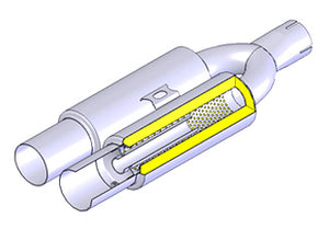 REINHARD CANNONBALL UNIVERSAL MUFFLER 03 DOUBLE WITH INNER SILENCER STAINLESS EXHAUST 03SRI