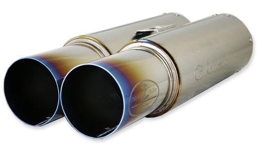 REINHARD CANNONBALL UNIVERSAL MUFFLER 03 DOUBLE TITANIUM EXHAUST 03SRTI