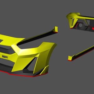 RESULT JAPAN TYPE II 3-PIECE SET FOR SUZUKI SWIFT SPORT ZC33S RESULTJAPAN-00118