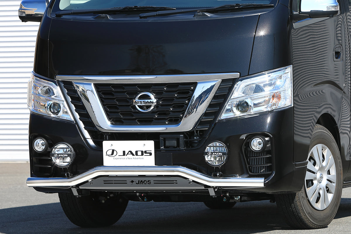 JAOS FRONT SKID BAR STANDARD POLISH BLACK FOR NISSAN NV350 CARAVAN B150484B
