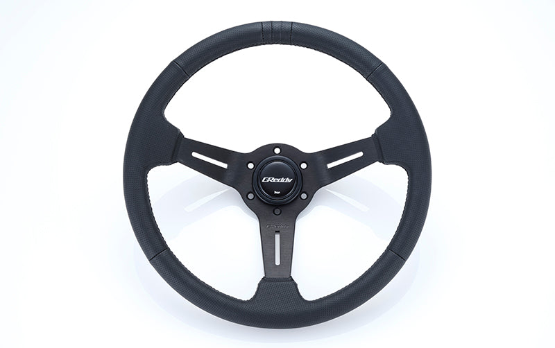 GREDDY SPORTS STEERING WHEEL DEEP BLACK ED For 16600004