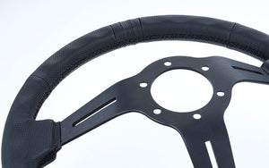 GREDDY SPORTS STEERING WHEEL DEEP BLACK ED For 16600004