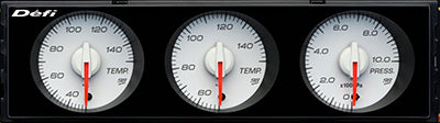 DEFI DIN GAUGE STYLE98 HOMMAGE WHITE FOR DF14406 - Black Hawk Japan