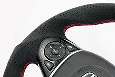 KENSTYLE STEERING WHEEL ULTRA SUEDE RED LINE FOR  HB04
