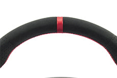 KENSTYLE STEERING WHEEL ULTRA SUEDE RED LINE FOR  HB04