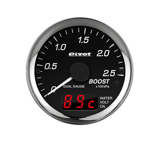 PIVOT DUAL GAUGE PRO 60MM WH/BL FOR MAZDA CX-8 KG2P SH DPB-M2 
