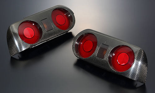 GARAGE YOSHIDA CARBON REAR TAIL LIGHT BEZEL For SKYLINE GT-R R32 GY-00031