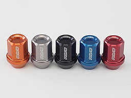 RAYS DURA SERIES DURALUMIN LOCK & NUT SET L32 STRAIGHT TYPE FOR 4H: 19HEX NUT X 12, LOCK NUT X 4, L41 KEY ADAPTER 19HEX 26Φ X 1 BLACK M12X1.25 FOR  7402-BLACK-M12-1-25-4