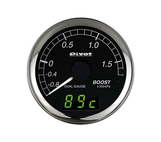 PIVOT DUAL GAUGE 60MM WHITE FOR SUBARU IMPREZA IMPREZA XV GRB EJ20 DXB-B