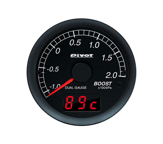 PIVOT DUAL GAUGE 60MM WHITE FOR SUBARU IMPREZA IMPREZA XV GVF EJ25 DXB