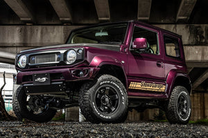 SHOWA GARAGE ABS FRONT BUMPER SPOILER UNPAINTED WITHOUT HEADLIGHT WASHER FOR SUZUKI JIMNY JB74W E00600-JL