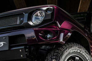 SHOWA GARAGE ABS FRONT BUMPER SPOILER UNPAINTED WITHOUT HEADLIGHT WASHER FOR SUZUKI JIMNY JB74W E00600-JL