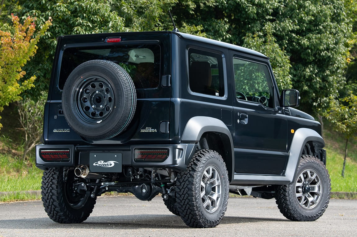 SHOWA GARAGE ABS REAR BUMPER SPOILER TYPE 2 UNPAINTED FOR SUZUKI JIMNY JB74W E00660