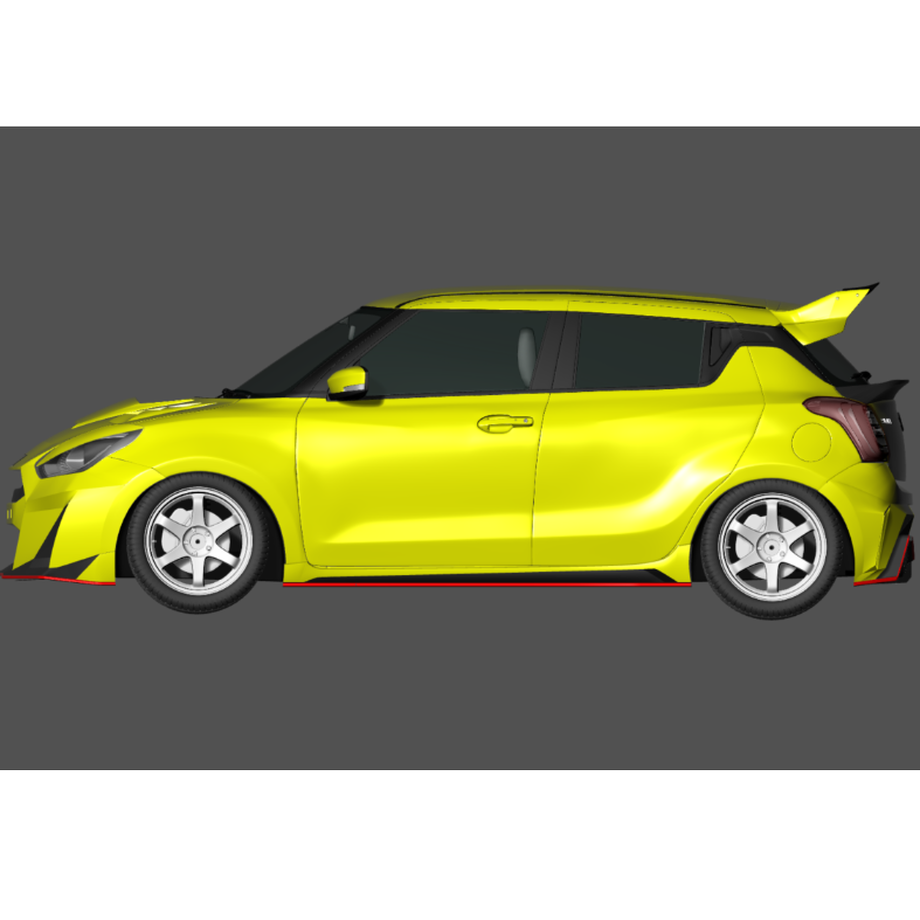 RESULT JAPAN SIDE SKIRT FOR SUZUKI SWIFT SPORT ZC33S RESULTJAPAN-00121