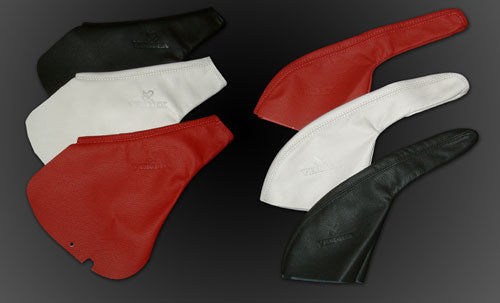 CAR MAKE T&E VERTEX LEATHER HAND BRAKE BOOTS TOYOTA WHITE SHIRAITO JZA70 SUPRA FOR  CARMAKETE-00897