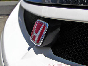 FEEL'S HONDA TWINCAM EMBLEM BASE TWILL CARBON FOR HONDA CIVIC FD2 TypeR Feels-00301