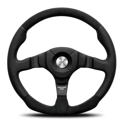 MOMO FIGHTER EVO LEATHER STEERING WHEEL F-33 - Black Hawk Japan MOMO FIGHTER EVO LEATHER STEERING WHEEL F-33 - Black Hawk Japan