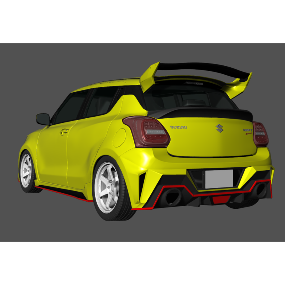 RESULT JAPAN REAR BUMPER FOR SUZUKI SWIFT SPORT ZC33S RESULTJAPAN-00120