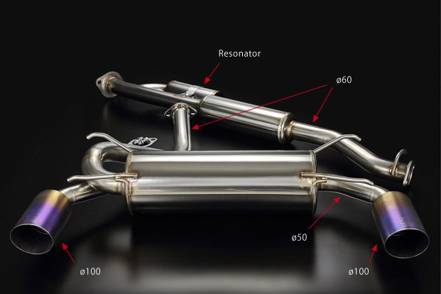 TODA RACING High Power Muffler System  For TOYOTA 86 SUBARU BRZ FA20 18000-FA2-S00