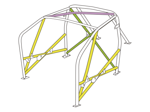 OKUYAMA ROLL CAGE WELDING For HONDA FIT GK5 785-241-5