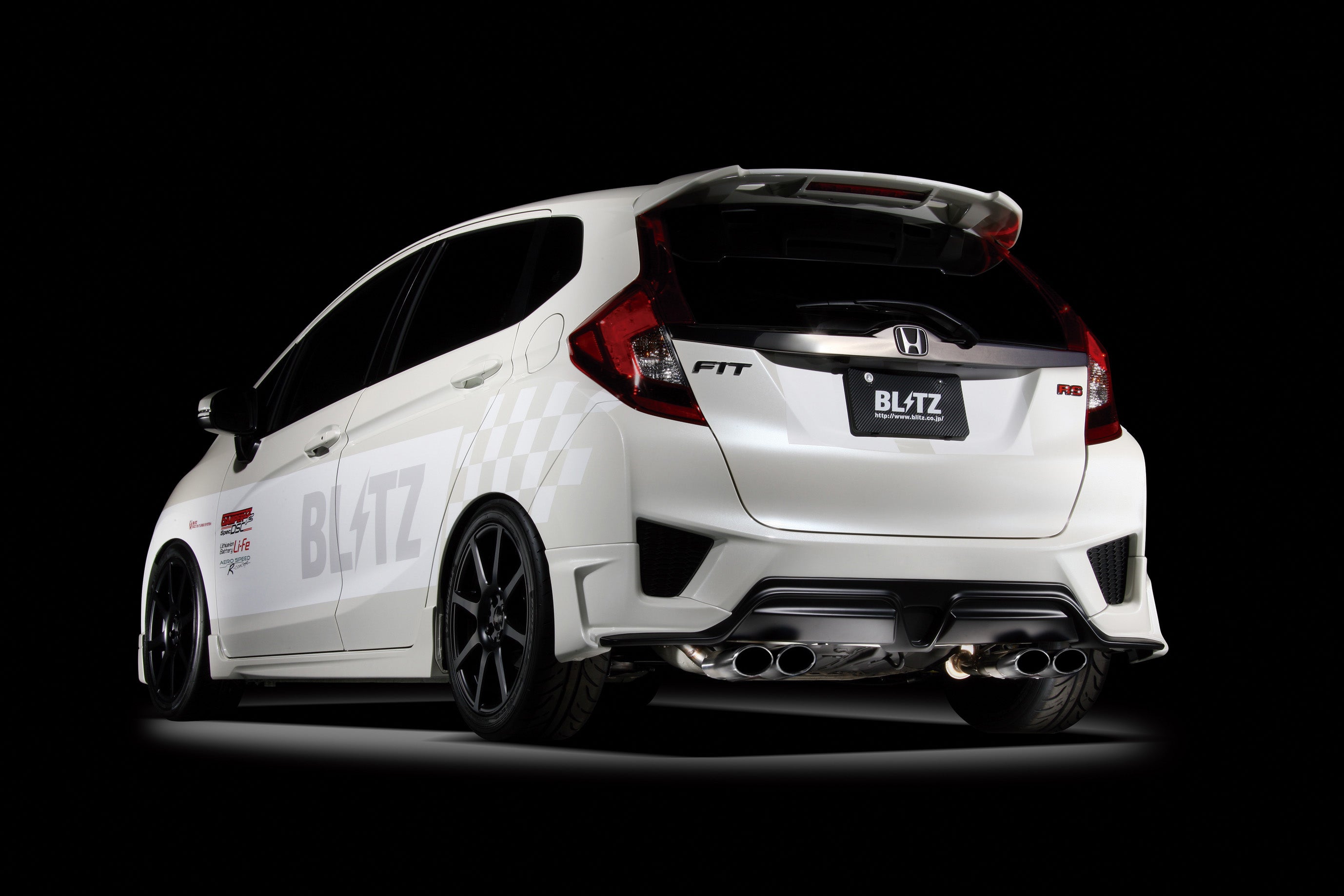 BLITZ NUR-SPEC VS EXHAUST For HONDA FIT GK5 L15B 63511 - Black