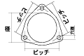 KAKIMOTO RACING FLANGE 61  FL.M06003