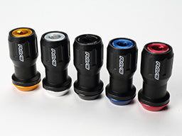 RAYS FORMULA SERIES FORMULA NUT (FN-II) SET ALUMINUM CAP-TAPER BLACK M12X1.5 FOR  7414-BLACK-M12-1-5