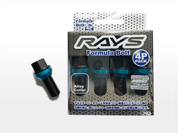 RAYS FORMULA SERIES FORMULA BOLT SET BLACK M14X1.25 UNDER NECK LENGTH 38MM FOR  7414-BLACK-M14-1-25-38mm-1