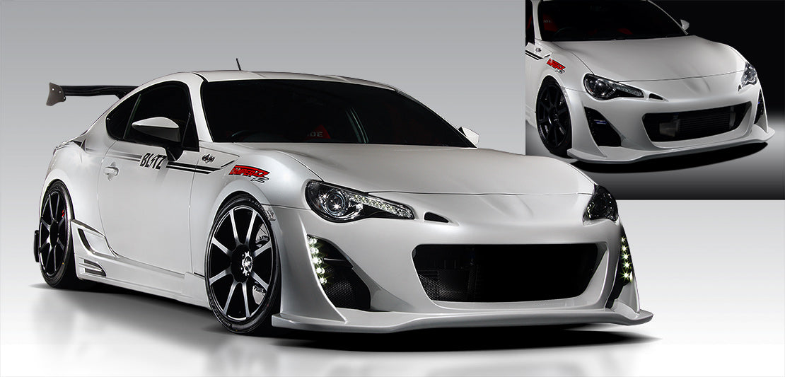 BLITZ Front Bumper Spoiler For TOYOTA 86 ZN6 FA20 60153 - Black