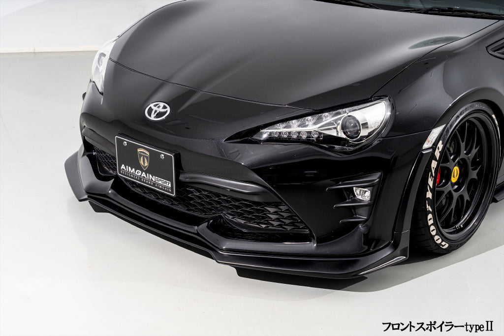 AIMGAIN SPORT FRONT SPOILER TYPE 2 FRP UNPAINTED FOR TOYOTA 86 ZN6 KOUKI AIMGAIN-00009