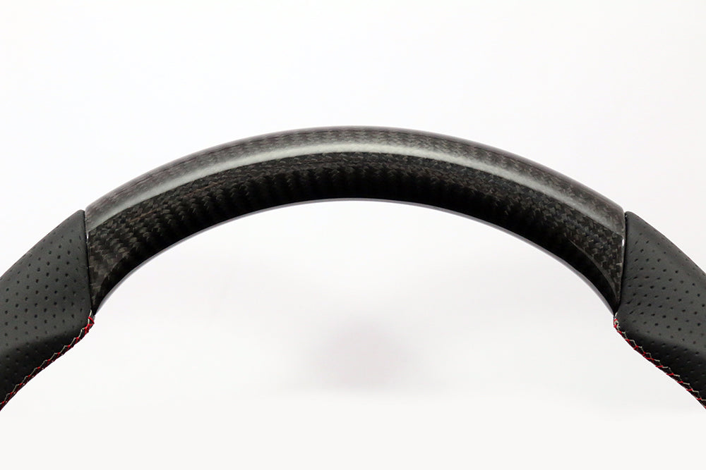 KENSTYLE STEERING WHEEL CARBON LEATHER COMBINATION FOR MAZDA ROADSTER ND5RC NDERC FIAT ABART NF2EK MC03