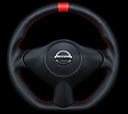 KENSTYLE STEERING WHEEL ALL BLACK LEATHER FOR  NB02