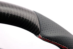 KENSTYLE STEERING WHEEL CARBON LEATHER COMBINATION FOR MAZDA ROADSTER ND5RC NDERC FIAT ABART NF2EK MC03